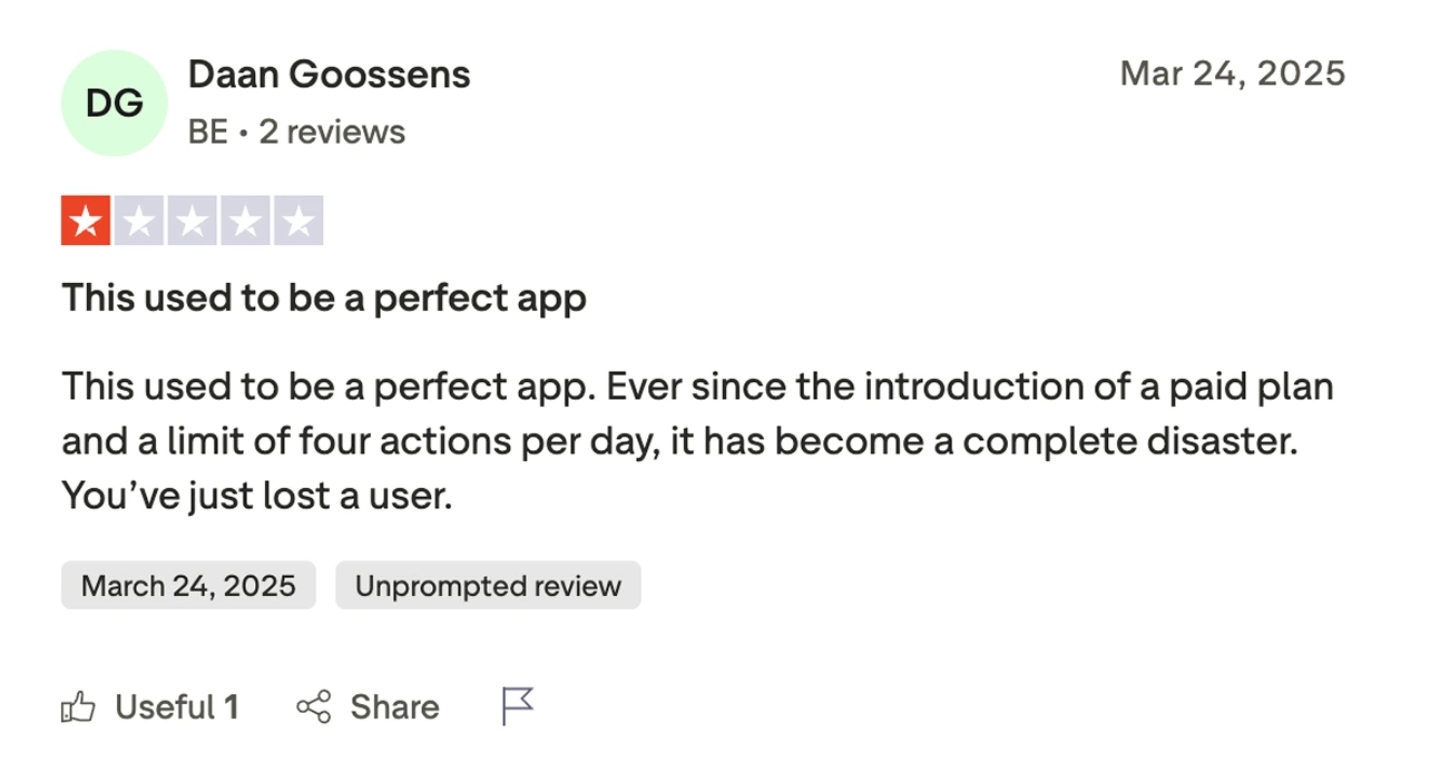 App Store review screenshot 2
