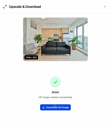 Step 5: Land on confirmation page and click download once again