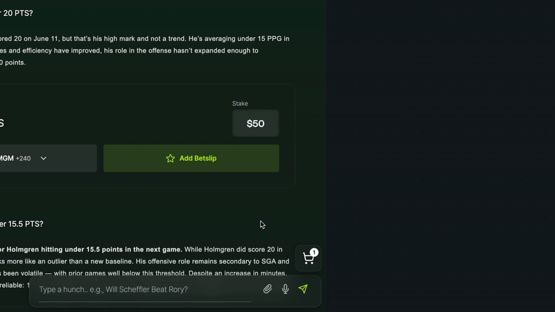 Chat interaction (GIF)